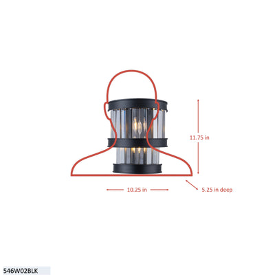 Double Take 2 Light 2-Tier Wall Sconce