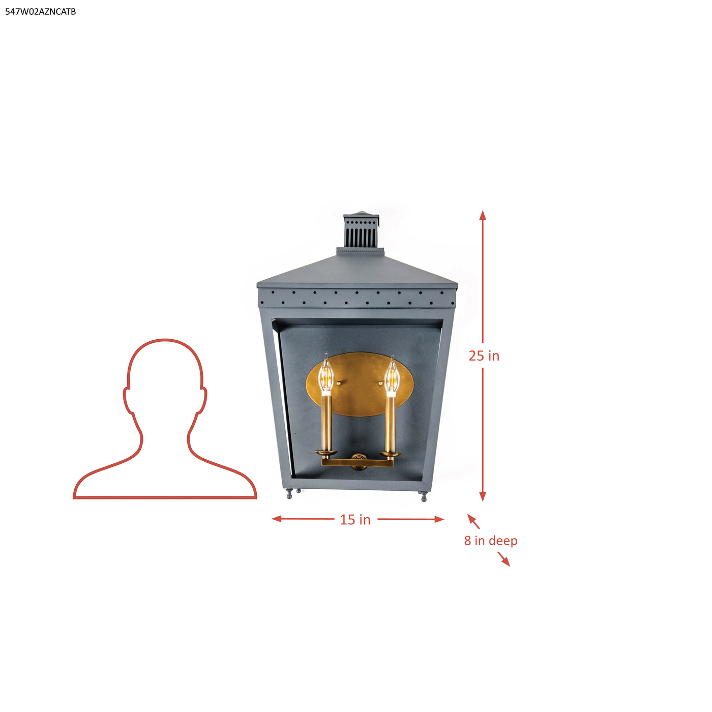 Midnight Manor 2 Light Sconce