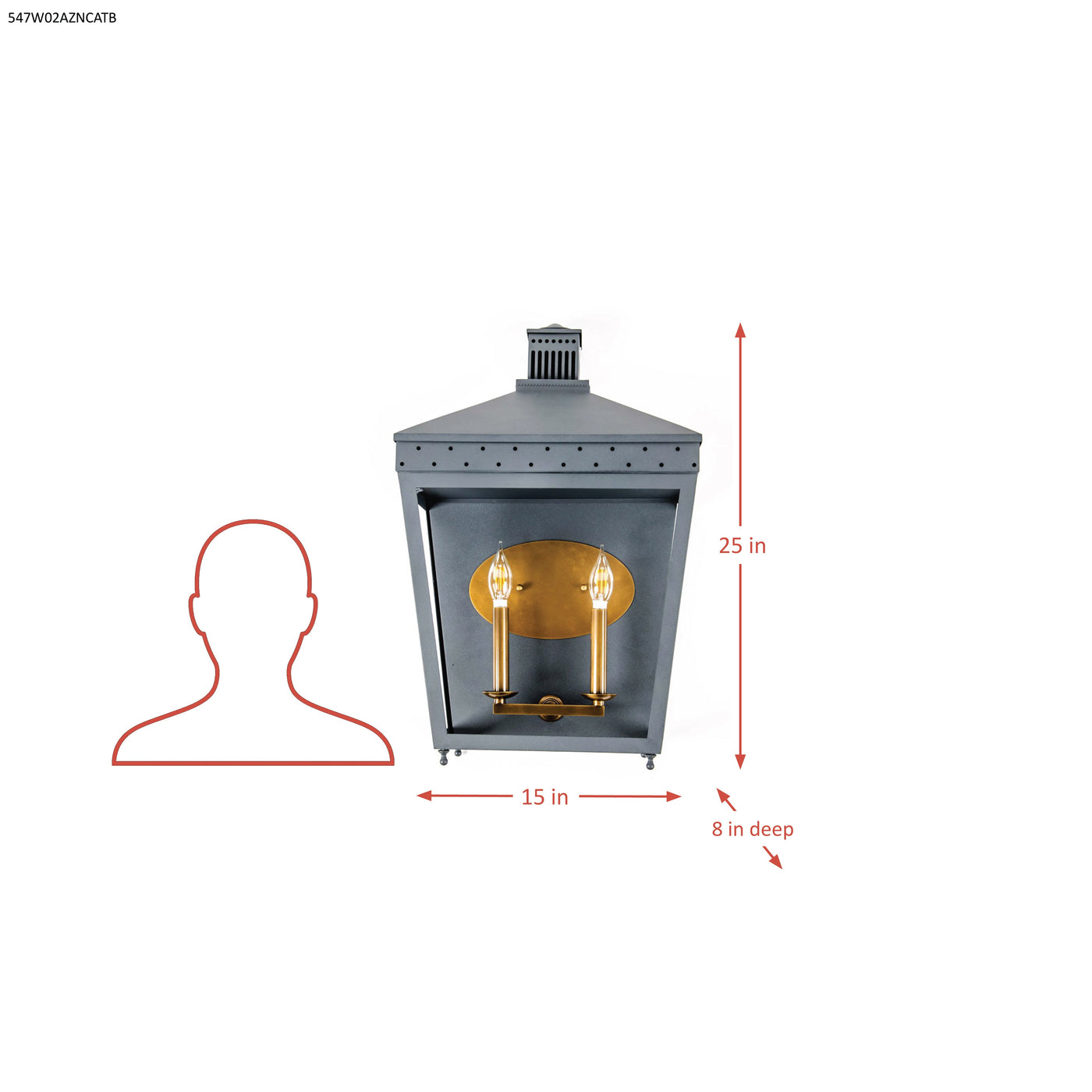 Midnight Manor 2 Light Sconce