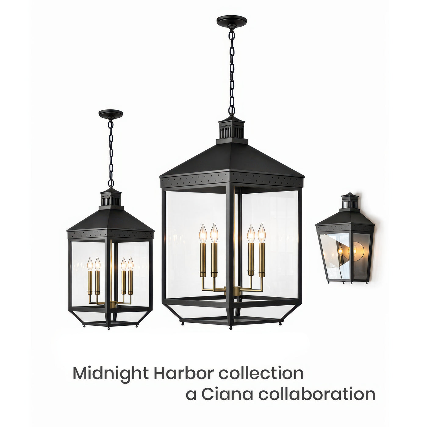 Midnight Manor Large 4 Light Pendant