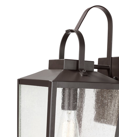 17.88-inch Devens Powder Coated Bronze 1-Light Outdoor Wall Sconce