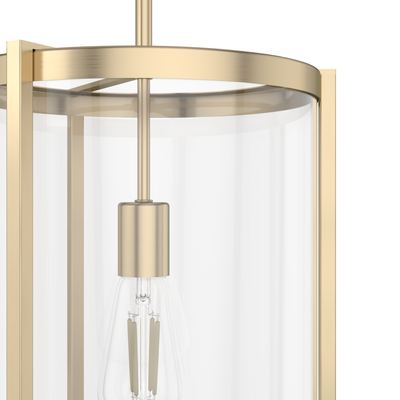 Astwood 11.5-inch 1-light Alturas Gold Pendant with Clear Glass