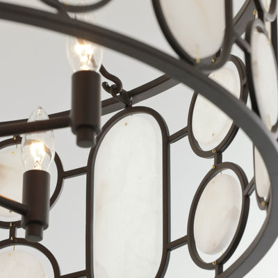 Oval Office 4 Light Semi Flush