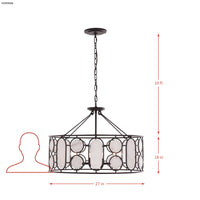 Oval Office 6 Light Pendant