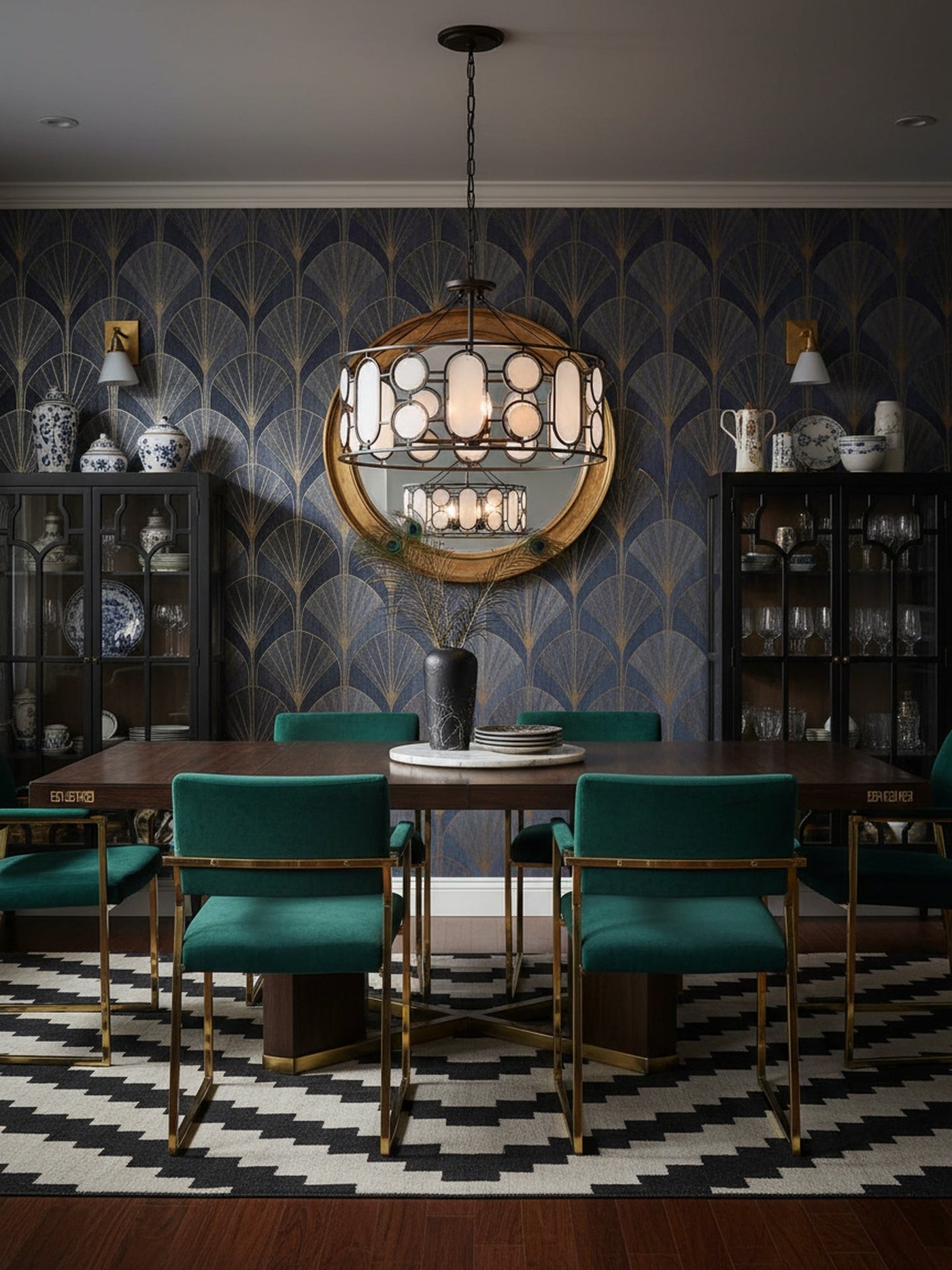 Oval Office 6 Light Pendant
