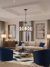 Oval Office 6 Light Pendant