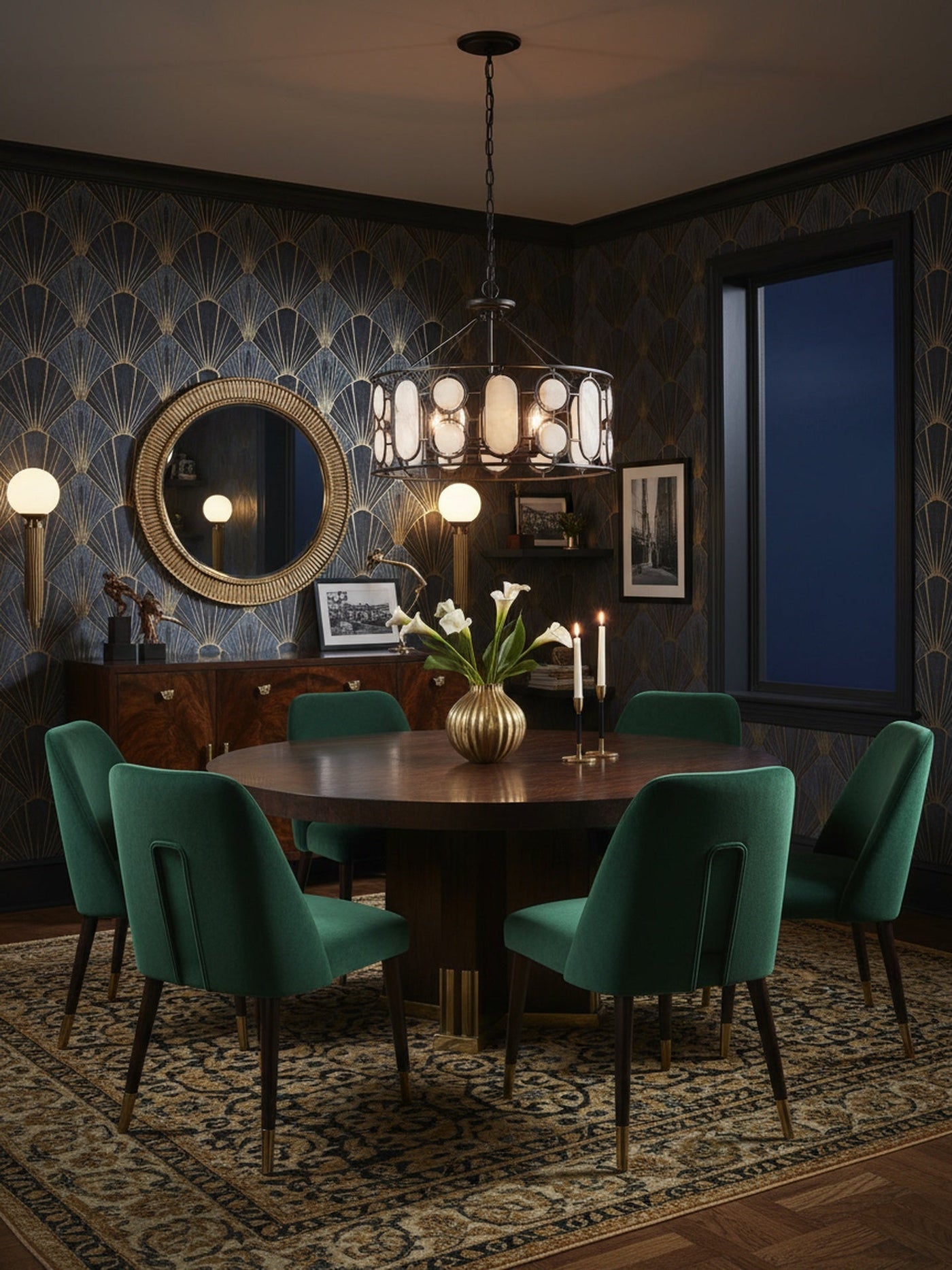 Oval Office 6 Light Pendant