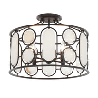 Oval Office 4 Light Semi Flush