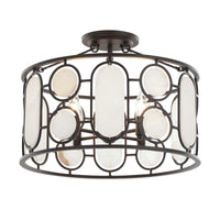 Oval Office 4 Light Semi Flush