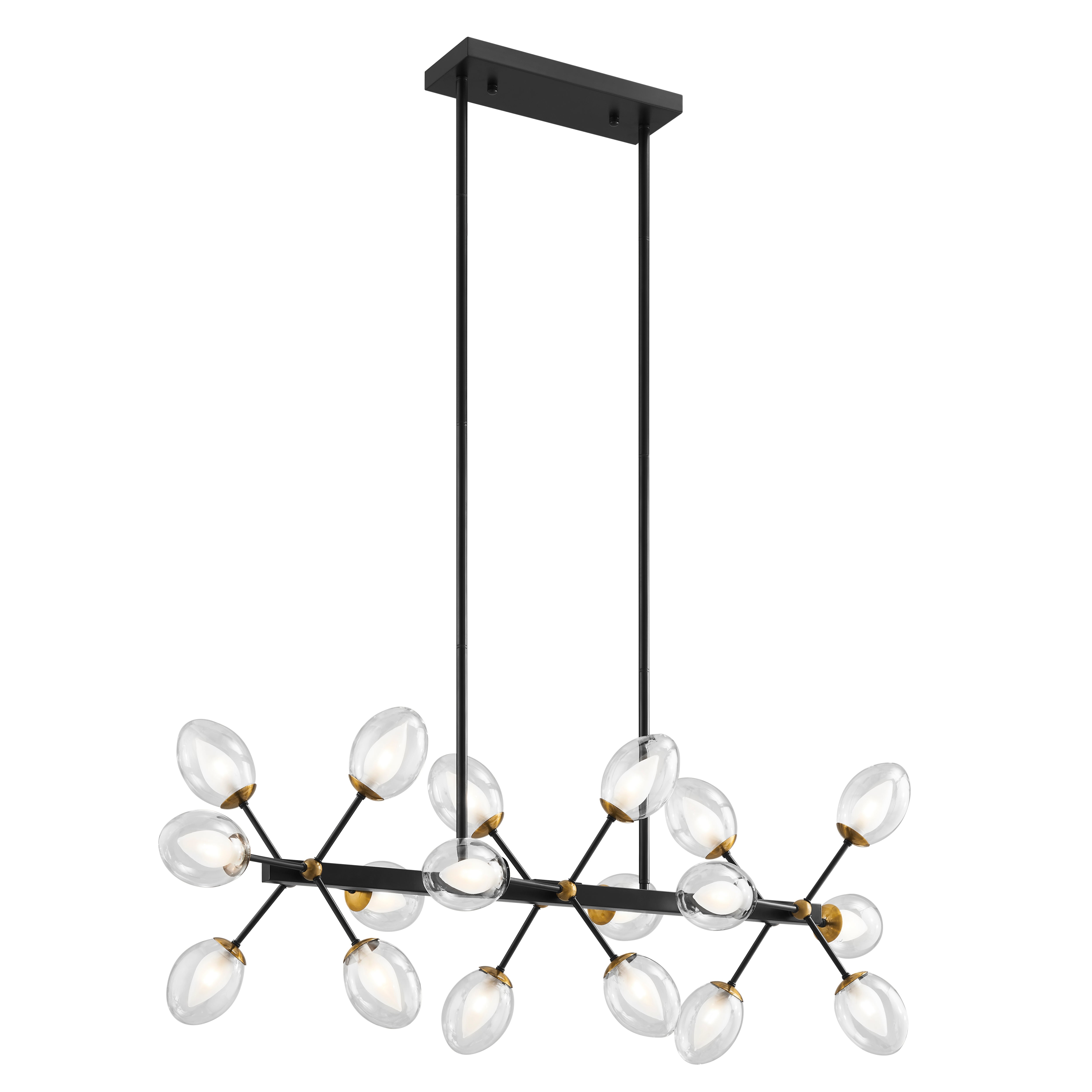 Nodus Crystal Rectangular Chandelier | 18 Lights