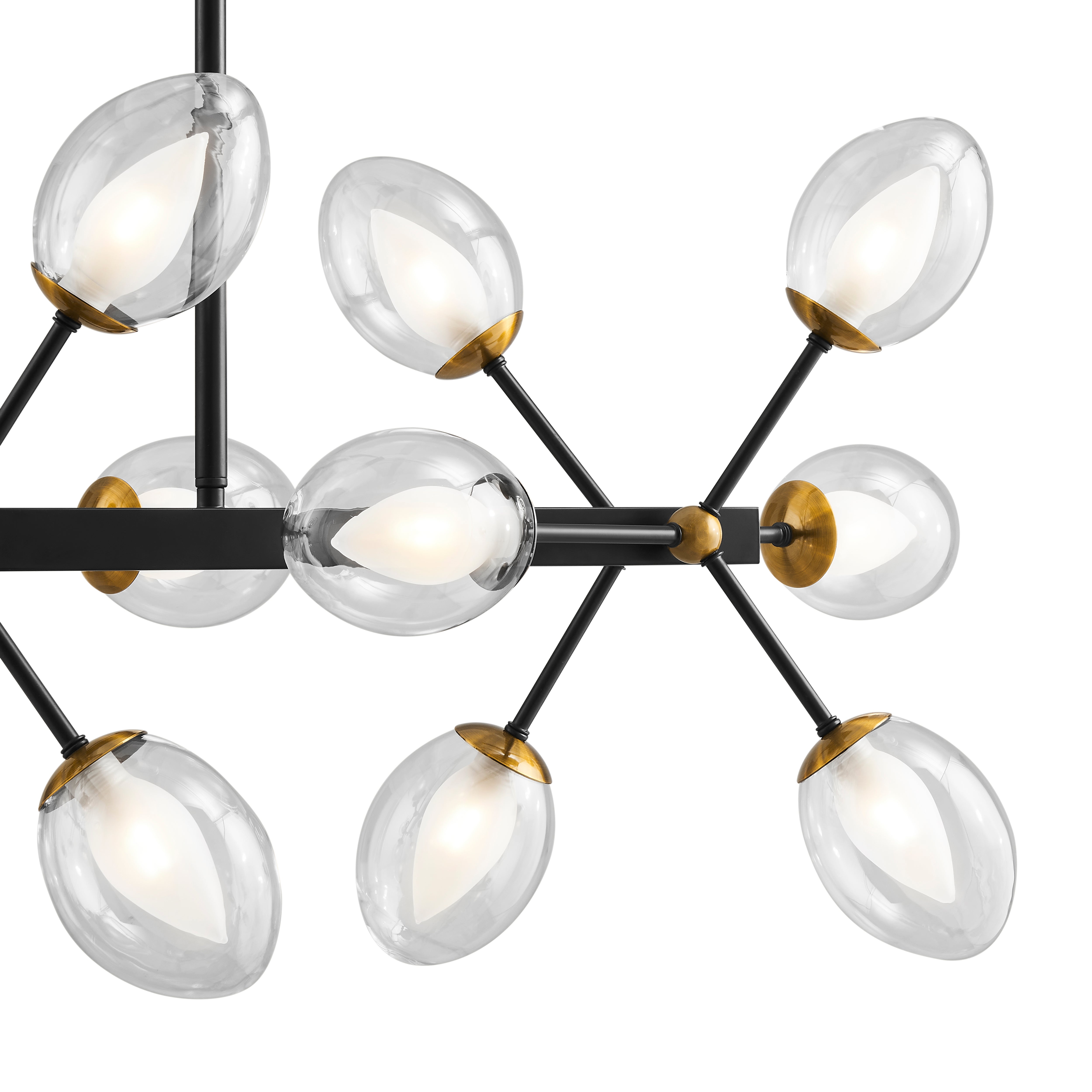 Nodus Crystal Rectangular Chandelier | 18 Lights
