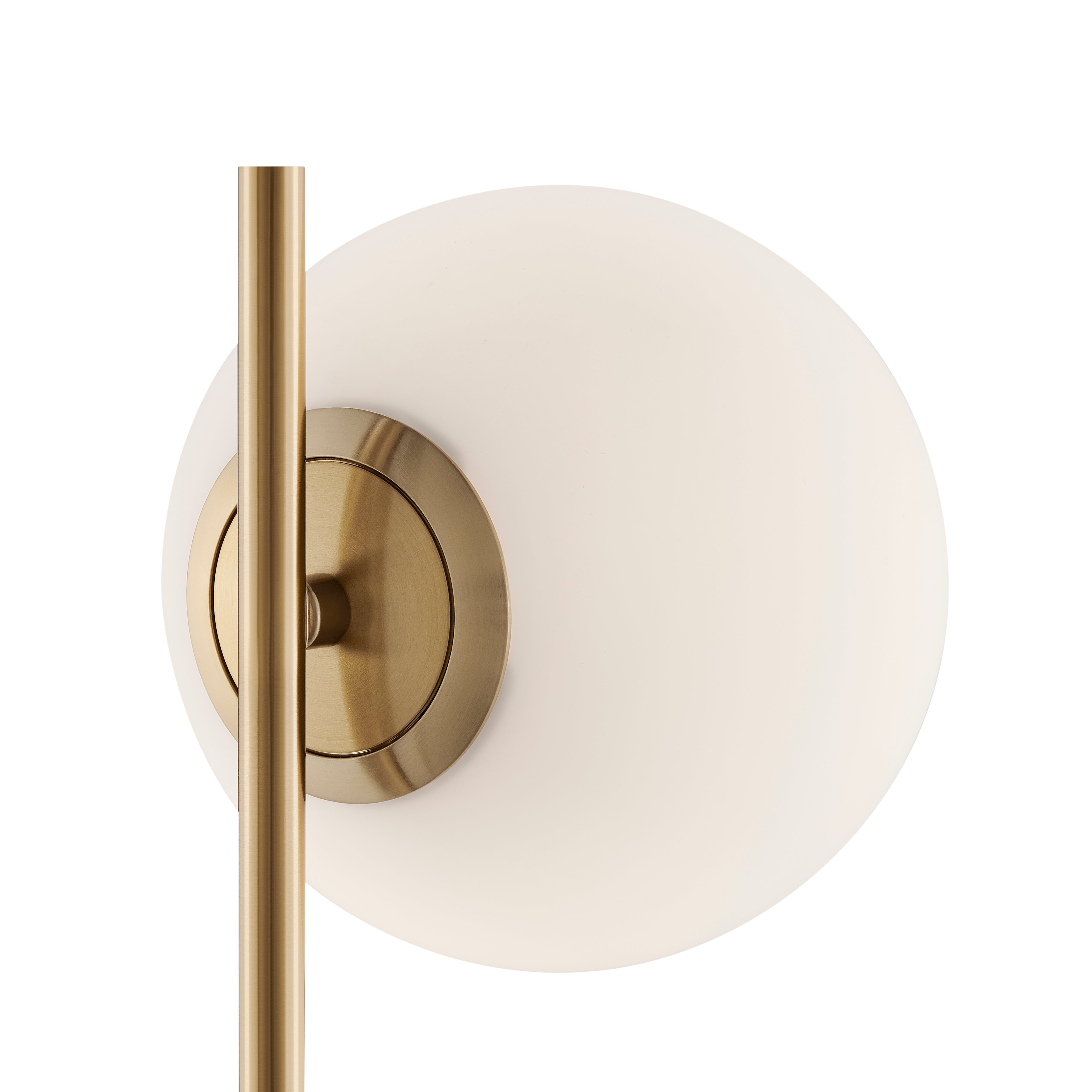 Anechdoche Gold Table Lamp with White Marble Base