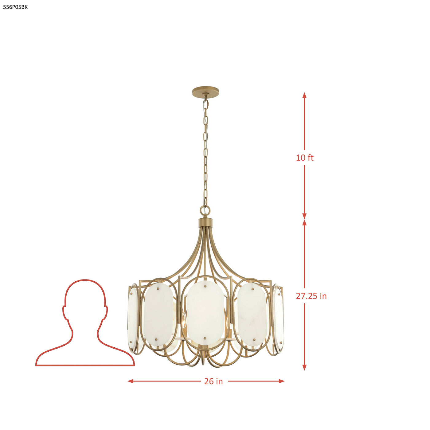 Panelist 5 Light Pendant