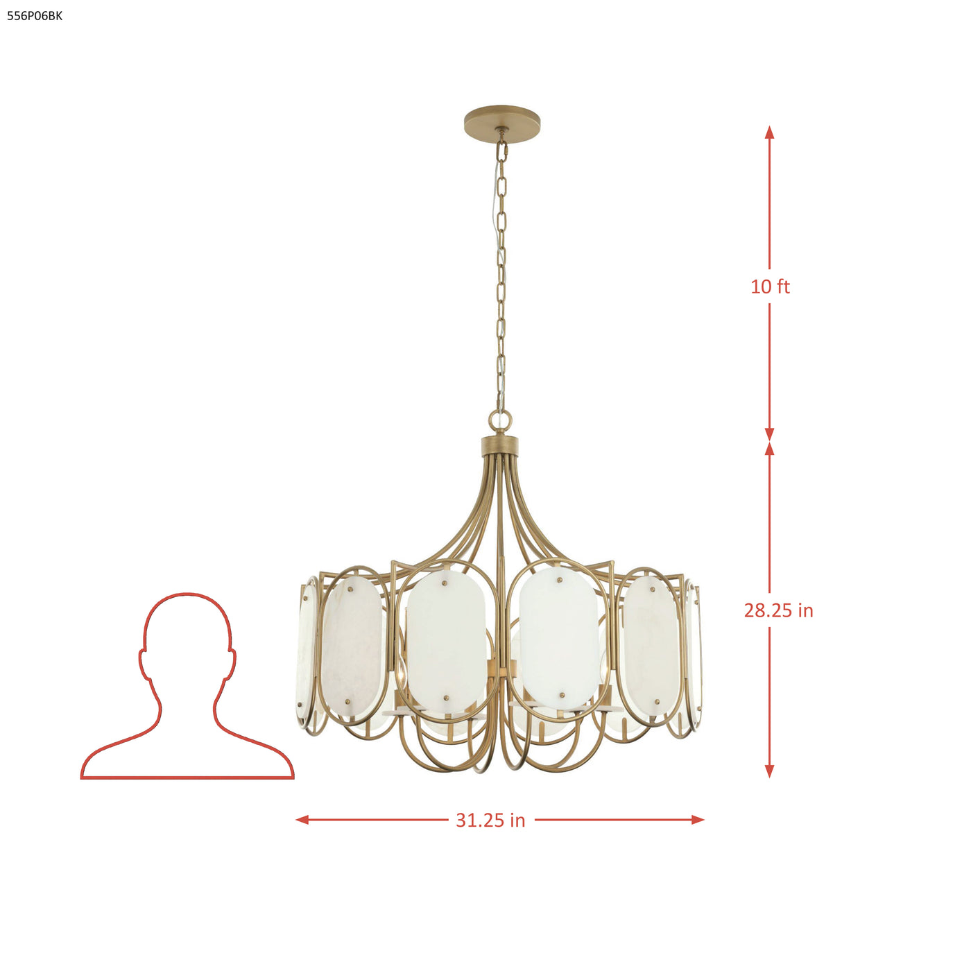 Panelist 6 Light Pendant