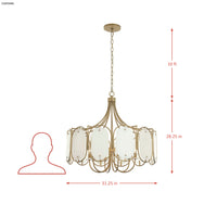 Panelist 6 Light Pendant