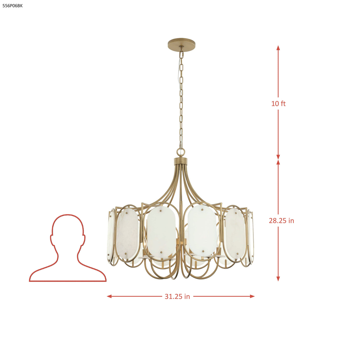Panelist 6 Light Pendant
