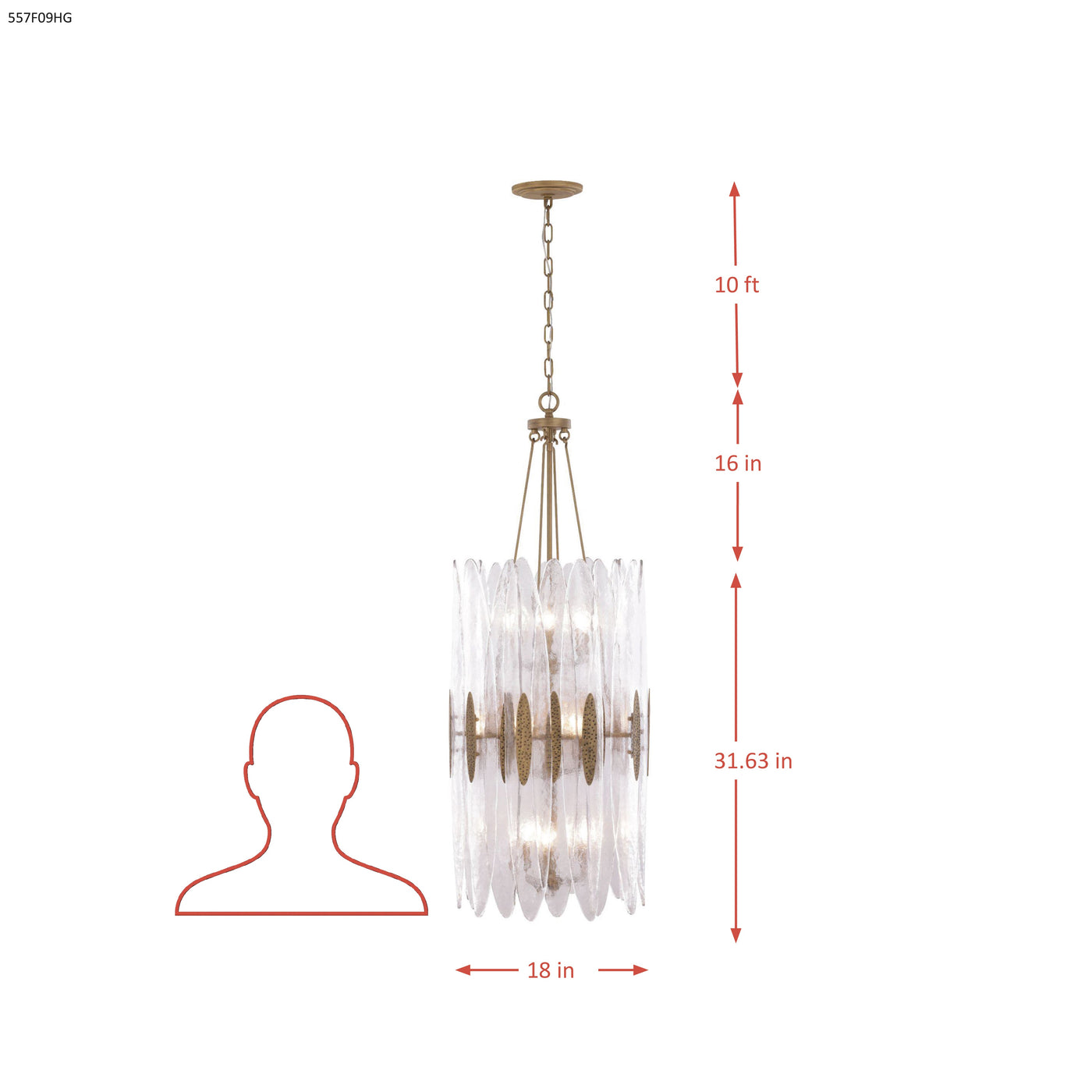 Aurora 9 Light Pendant