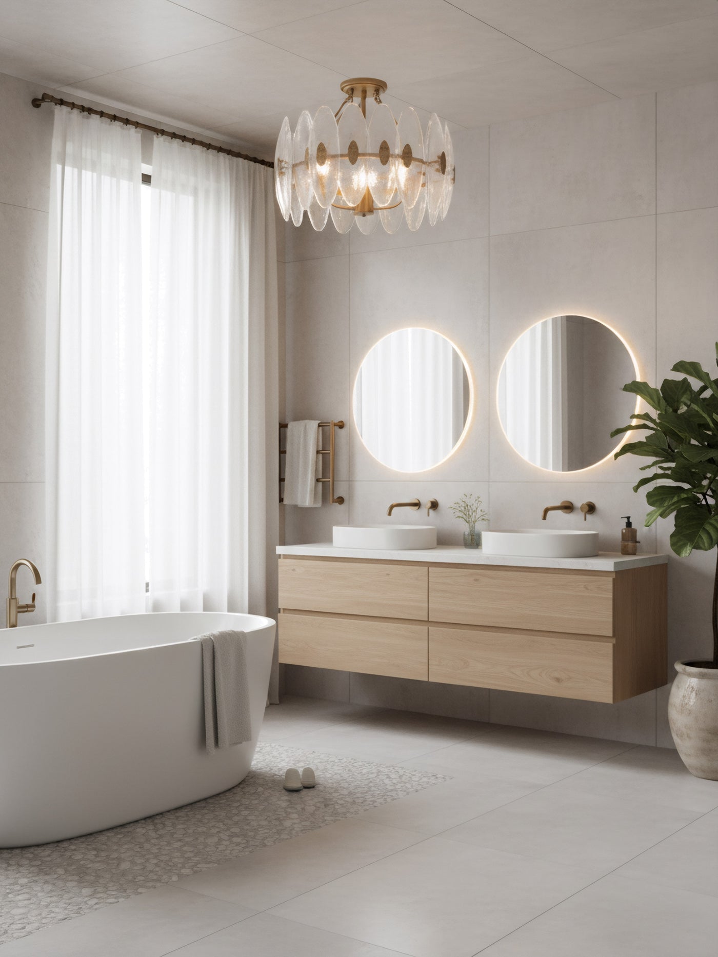 Aurora 4 Light Convertible Semi Flush