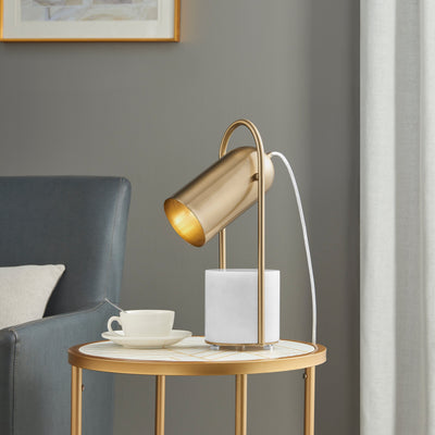 Chrysalism Gold Marble Table Lamp | Modern Elegance