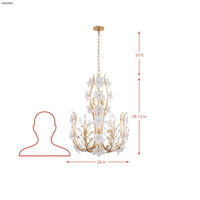 Petal Court 9 Light Chandelier