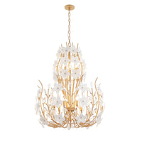 Petal Court 9+3 Light Chandelier