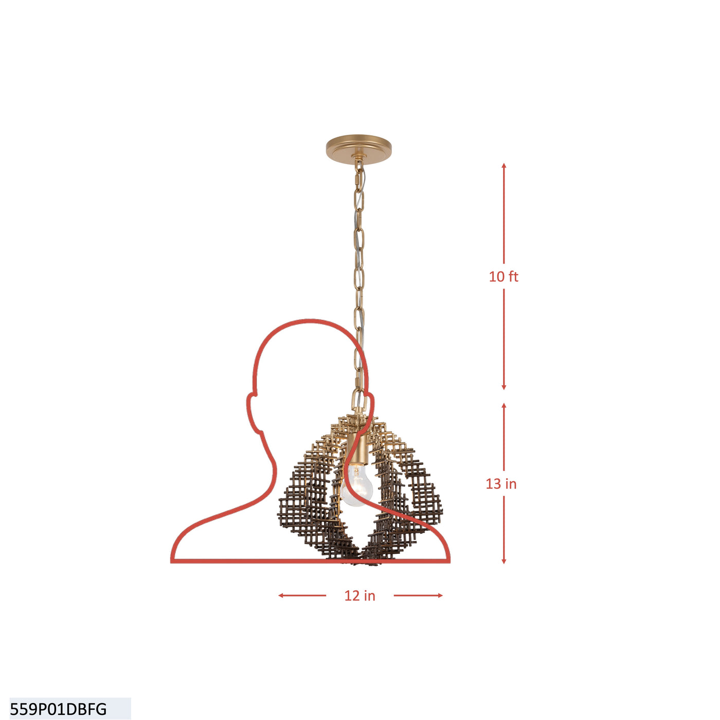 Construct 1 Light Pendant