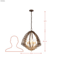Construct 6 Light Pendant