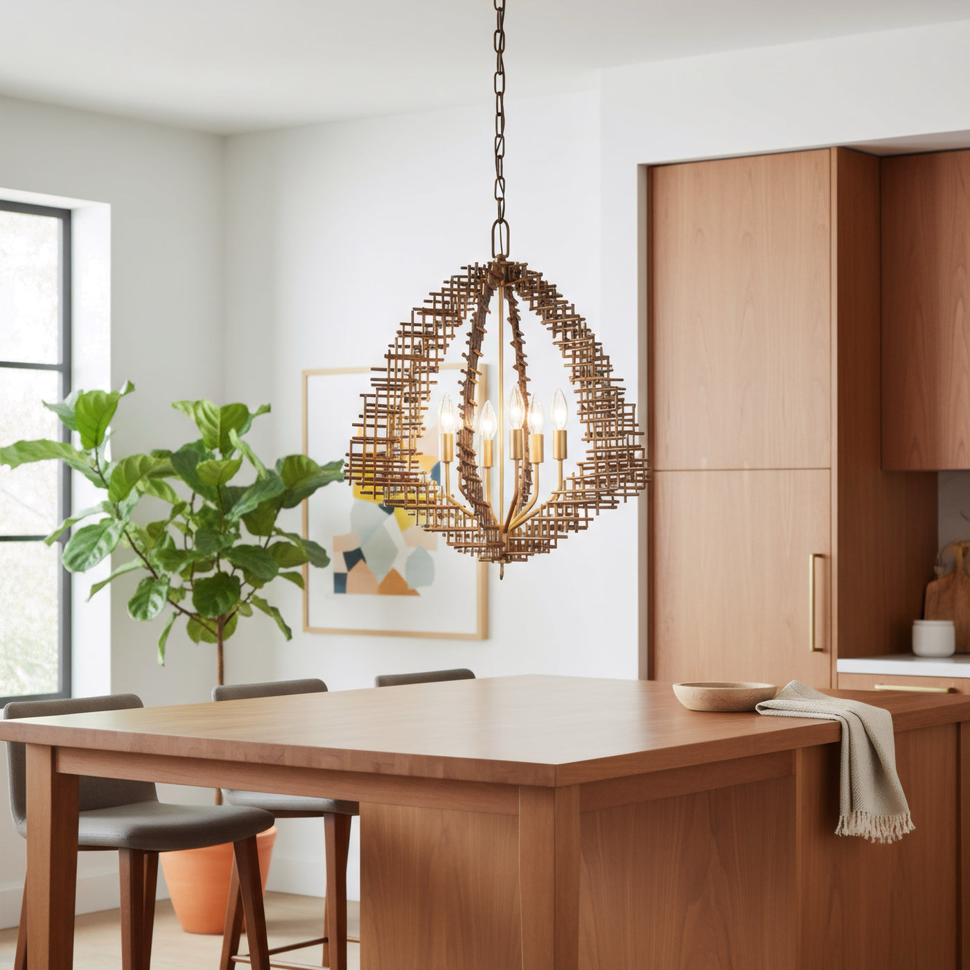 Construct 6 Light Pendant