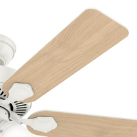 44 inch Swanson Fresh White Ceiling Fan with LED Light Kit