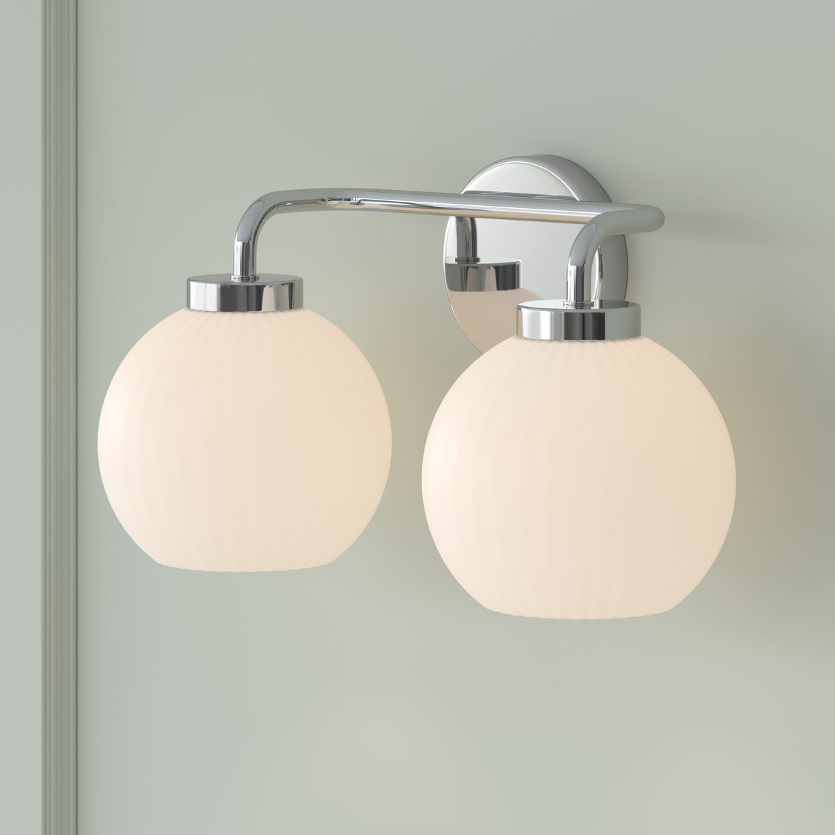 15'' Oprah Polished Nickel 2 Light Bath Vanity