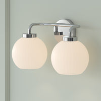 15'' Oprah Polished Nickel 2 Light Bath Vanity
