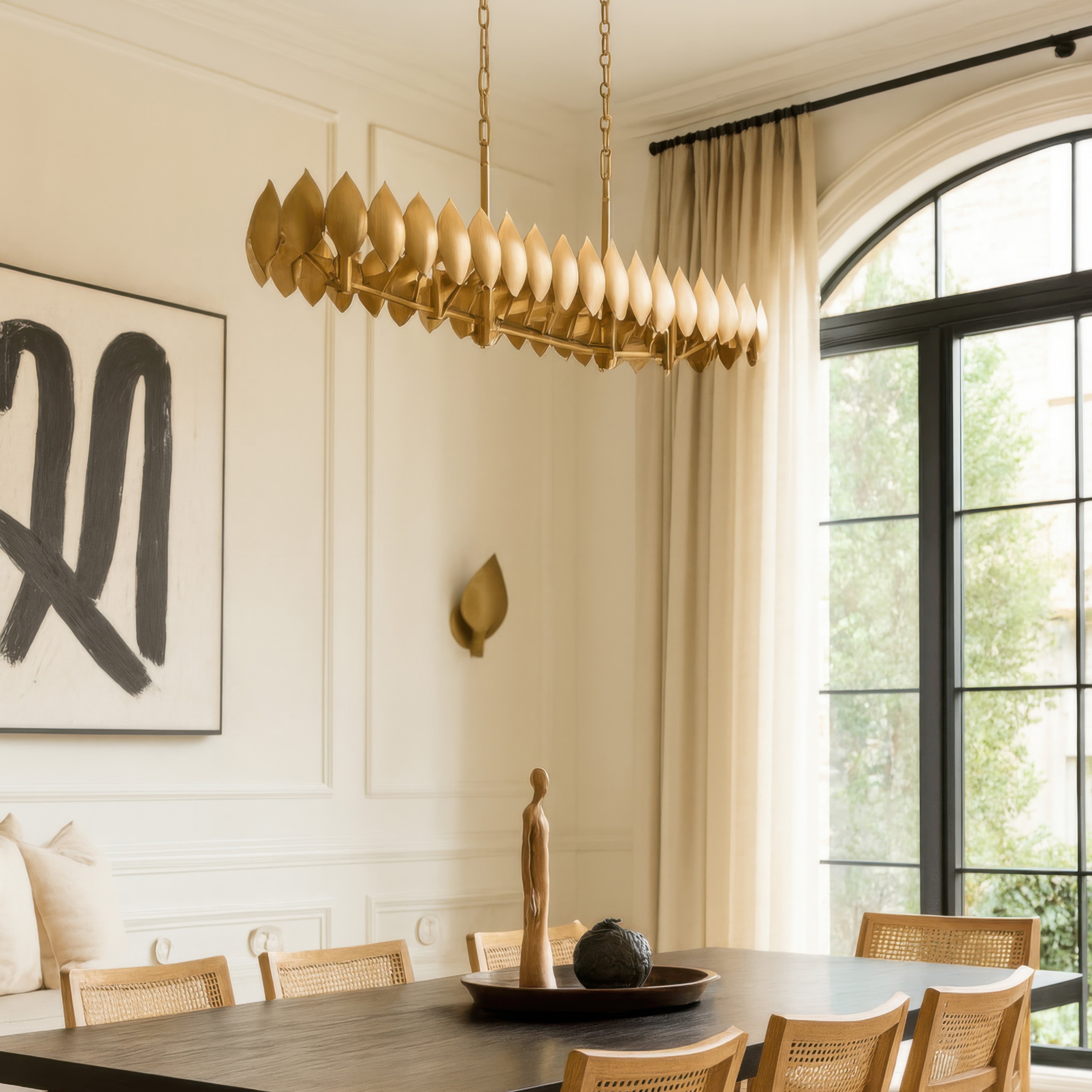 Petal Reign 6 Light Linear Pendants