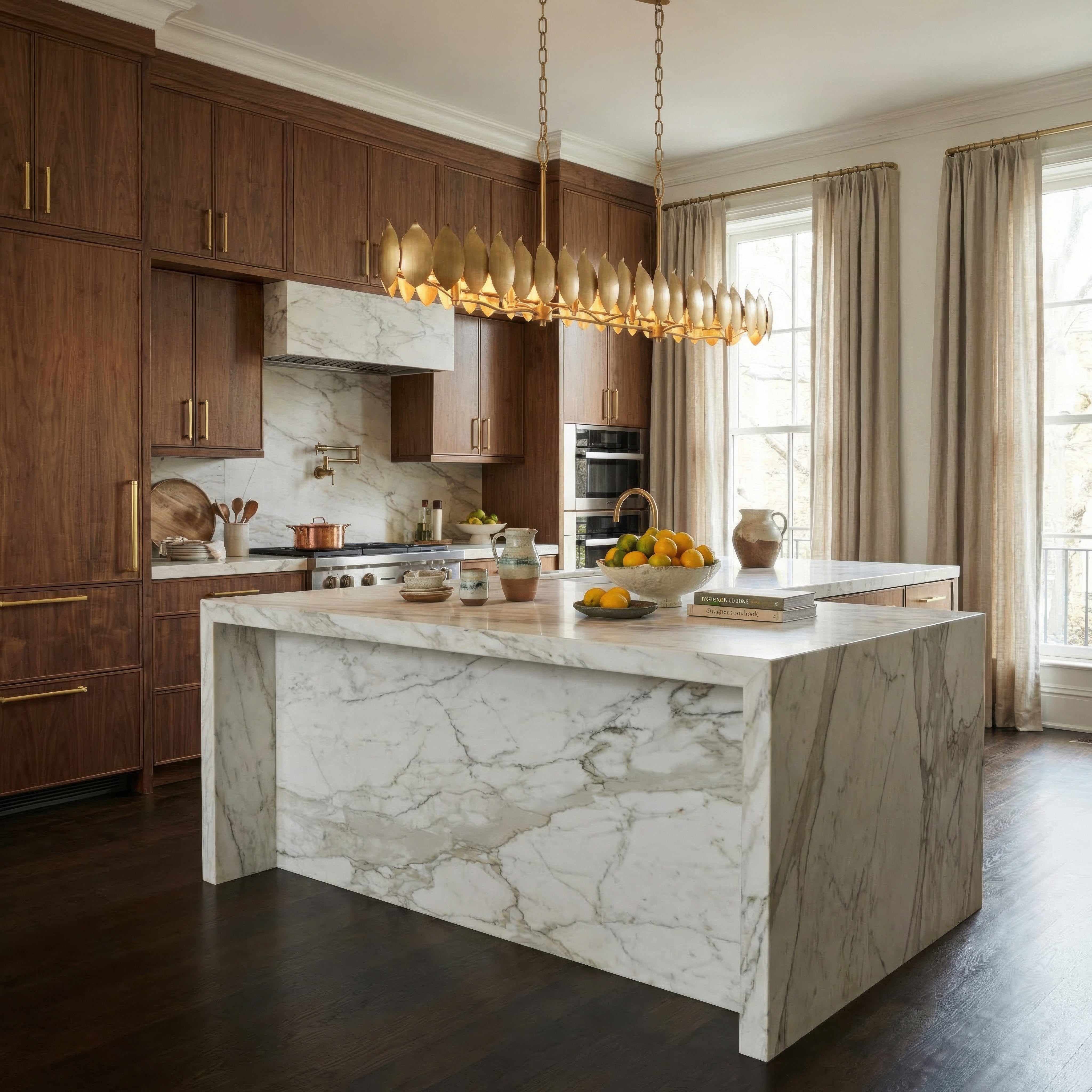 Petal Reign 8 Light Linear Pendants