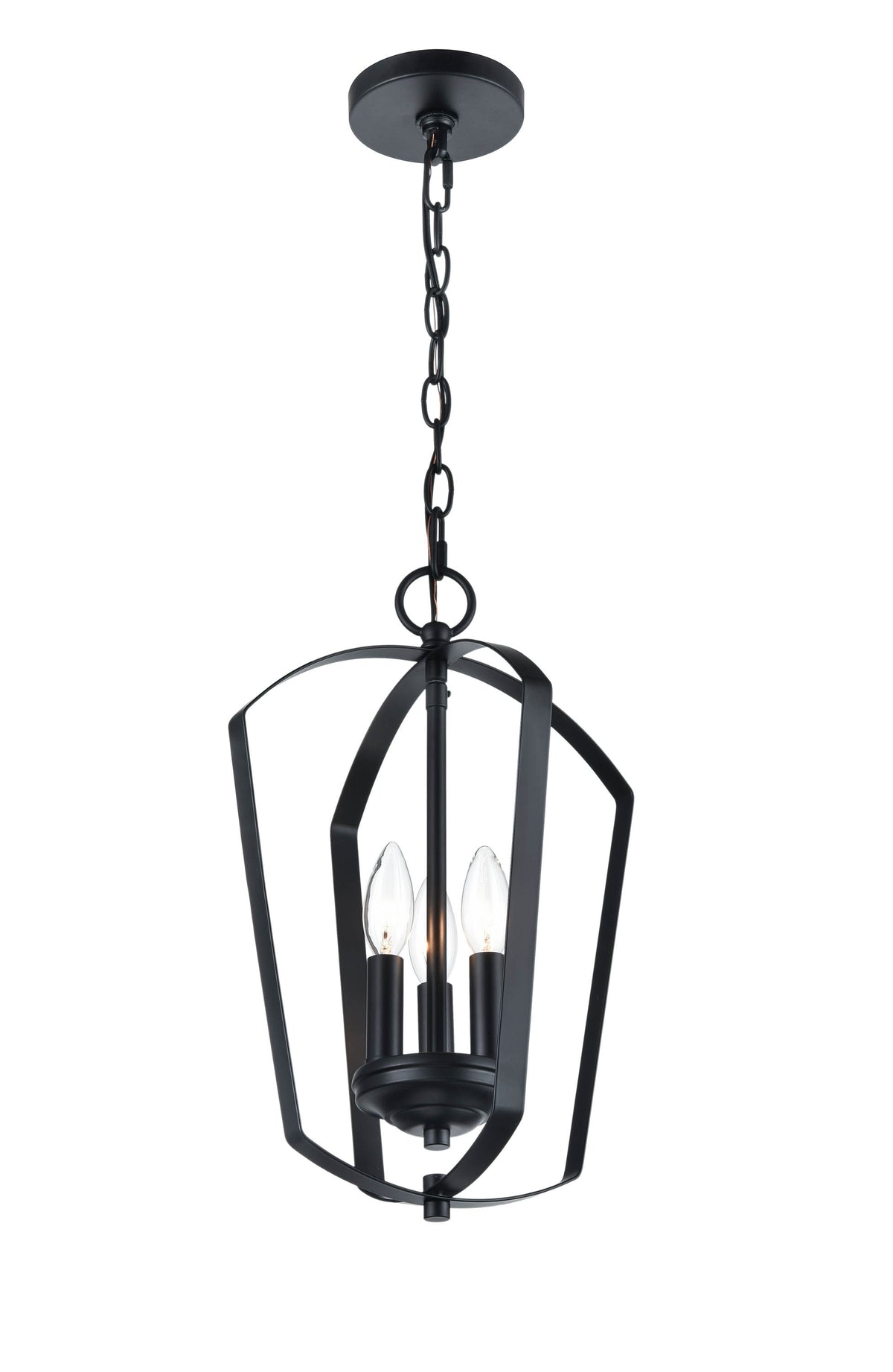 16.75'' Ivey Lake Matte Black 3 Light Pendant