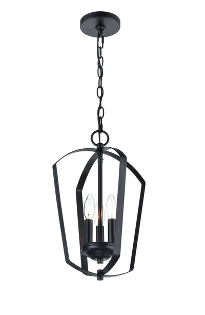 16.75'' Ivey Lake Matte Black 3 Light Pendant