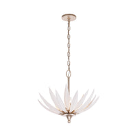 Zanara 3 Light Pendant with 3D Printed Ceramic Leaves