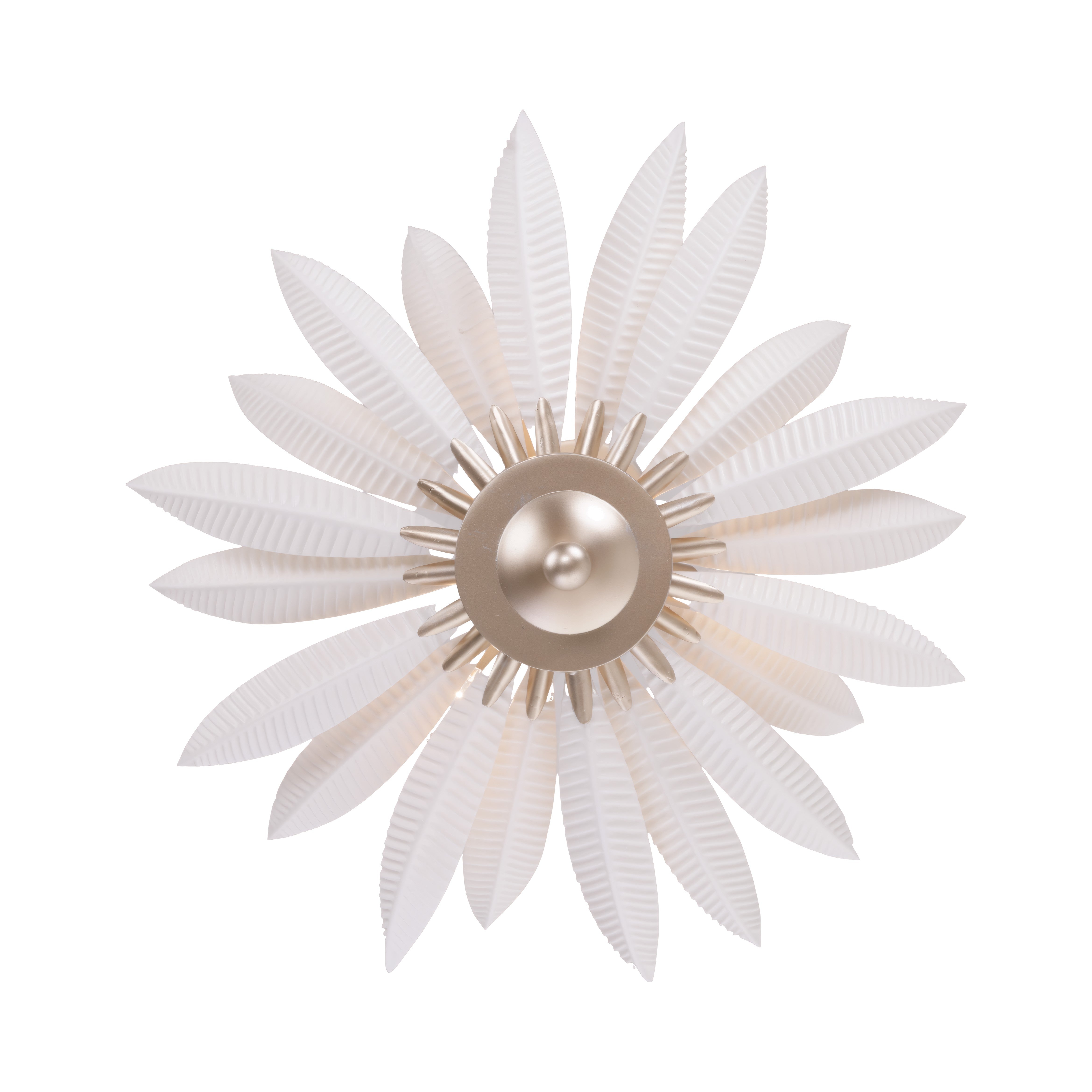Zanara 3 Light Pendant with 3D Printed Ceramic Leaves