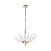 Zanara 3 Light Pendant with 3D Printed Ceramic Leaves