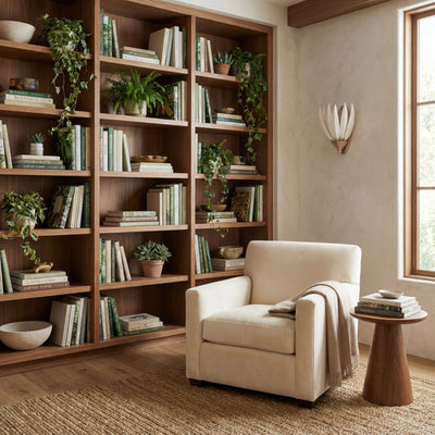 Zanara 1 light Wall Sconcewith 3D Printed Ceramic Leaves