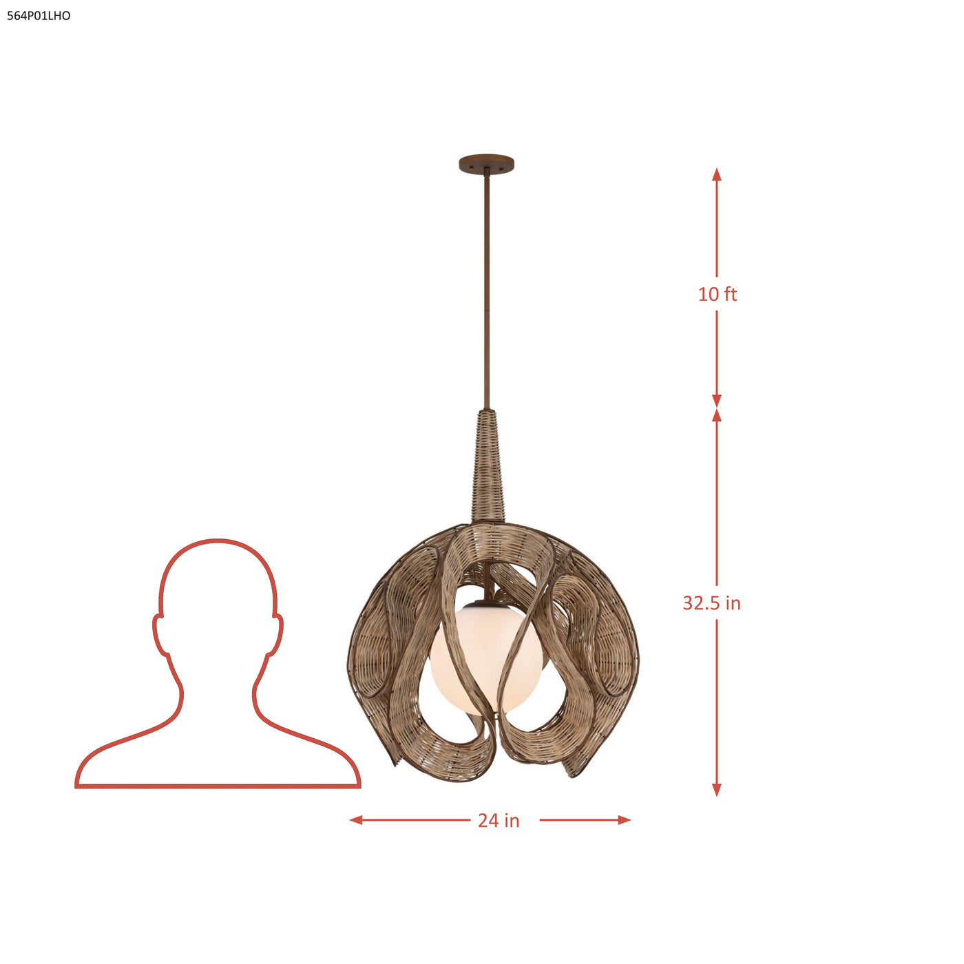 Swaylo 1 Light Pendant Large