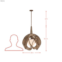 Swaylo 1 Light Pendant Large
