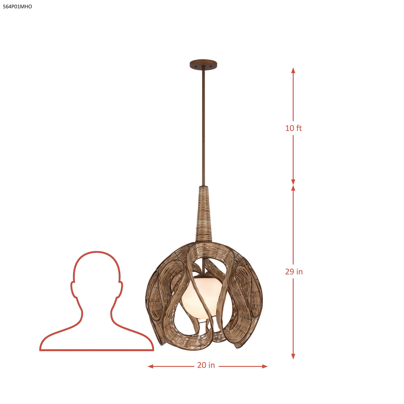 Swaylo 1 Light Pendant Medium