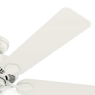 52 inch Swanson Fresh White Ceiling Fan with LED Light Kit
