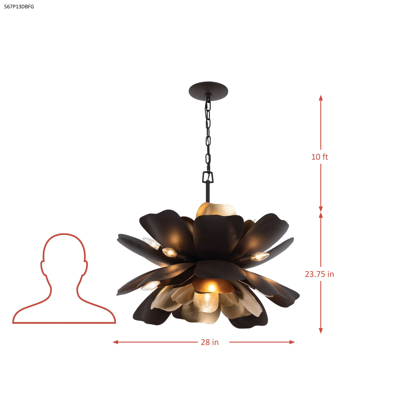 Botanic Panic 13 Light Pendant