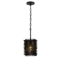 Urchin 1 Light Cylinder Mini Pendant