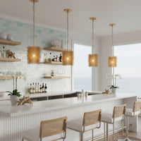 Urchin 1 Light Cylinder Mini Pendant