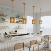 Urchin 1 Light Cylinder Mini Pendant