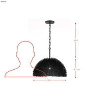 Urchin 1 Light Dome Pendant