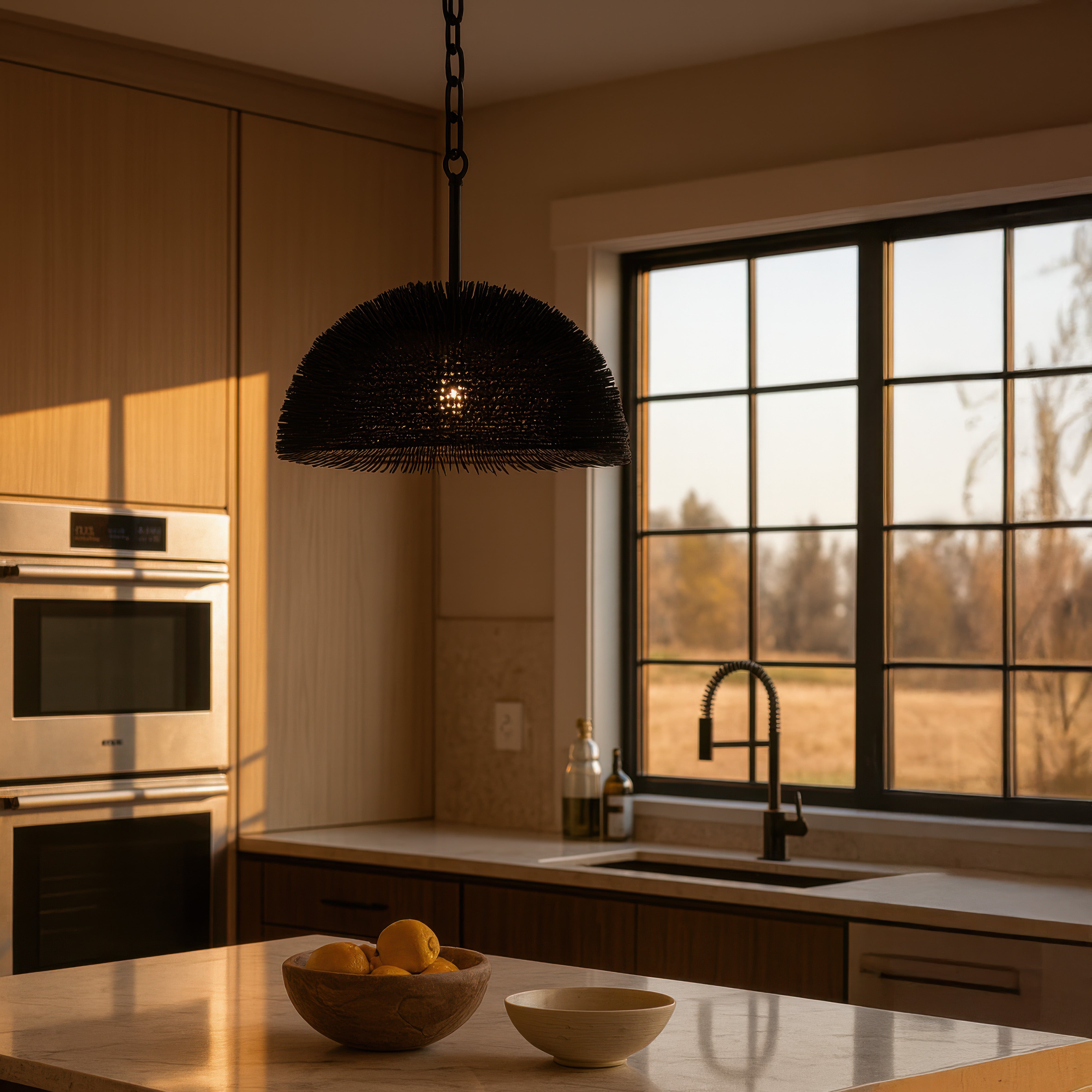 Urchin 1 Light Dome Pendant