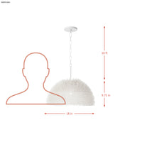 Urchin 1 Light Dome Pendant